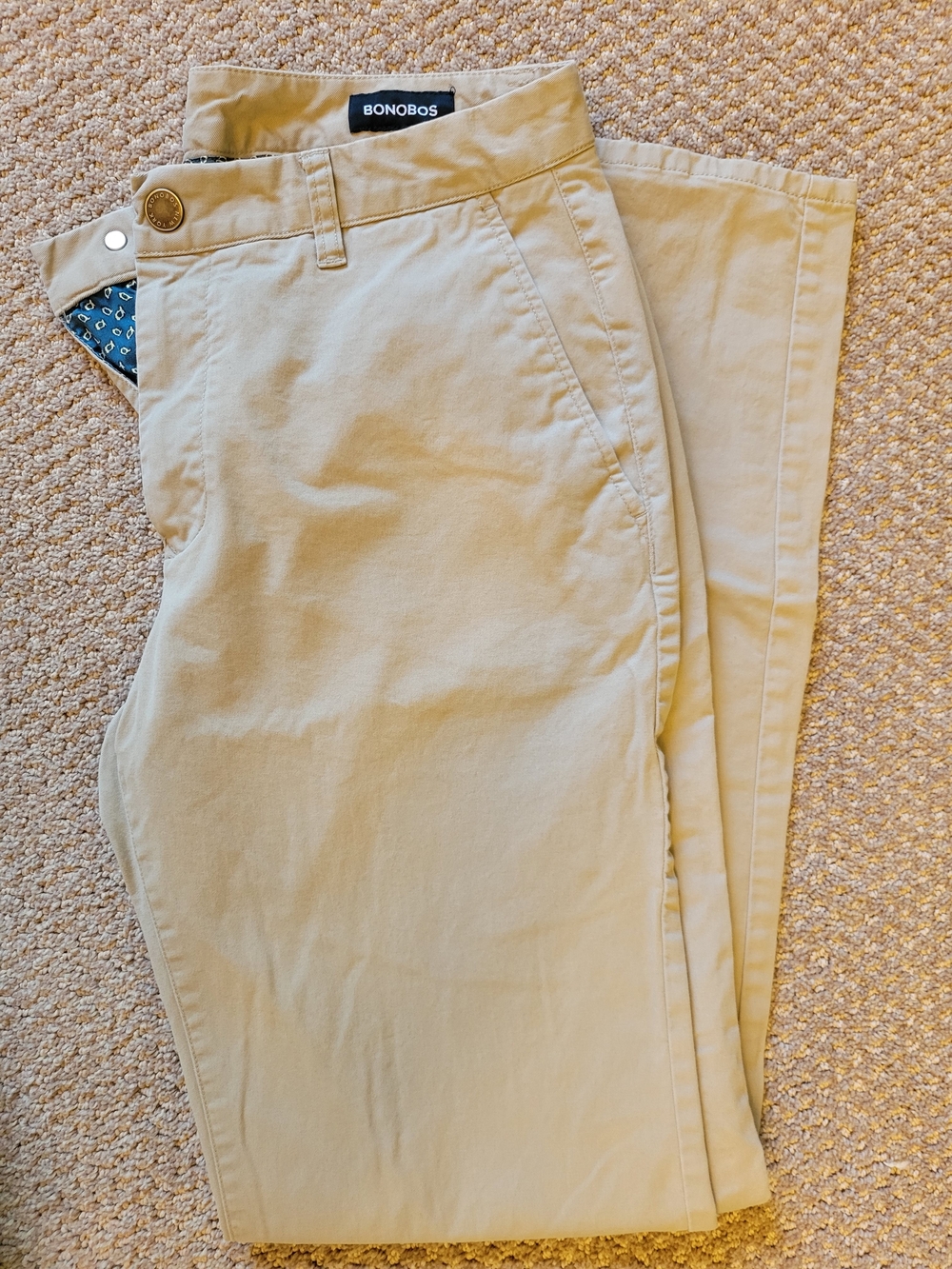 Bonobos Light Khaki Chinos